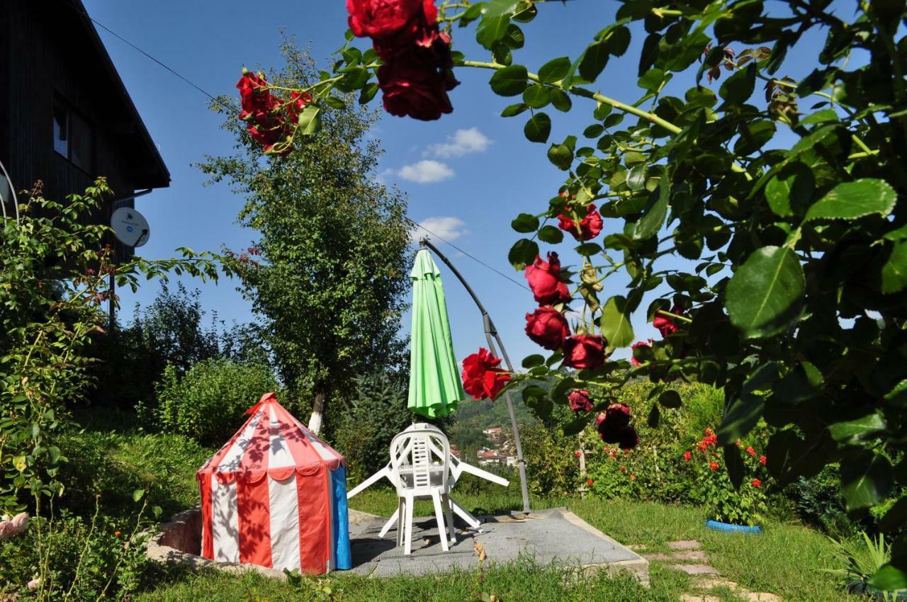 Casuta Cu Trandafiri Hotell Slănic Exteriör bild